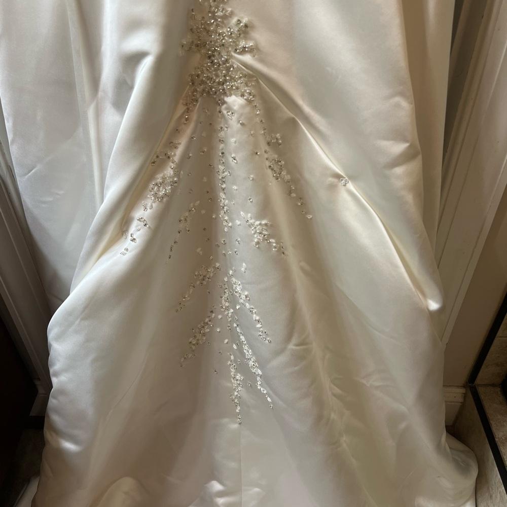 Maggie Sottero Elegant Strapless Wedding Gown - Picture 4 of 8